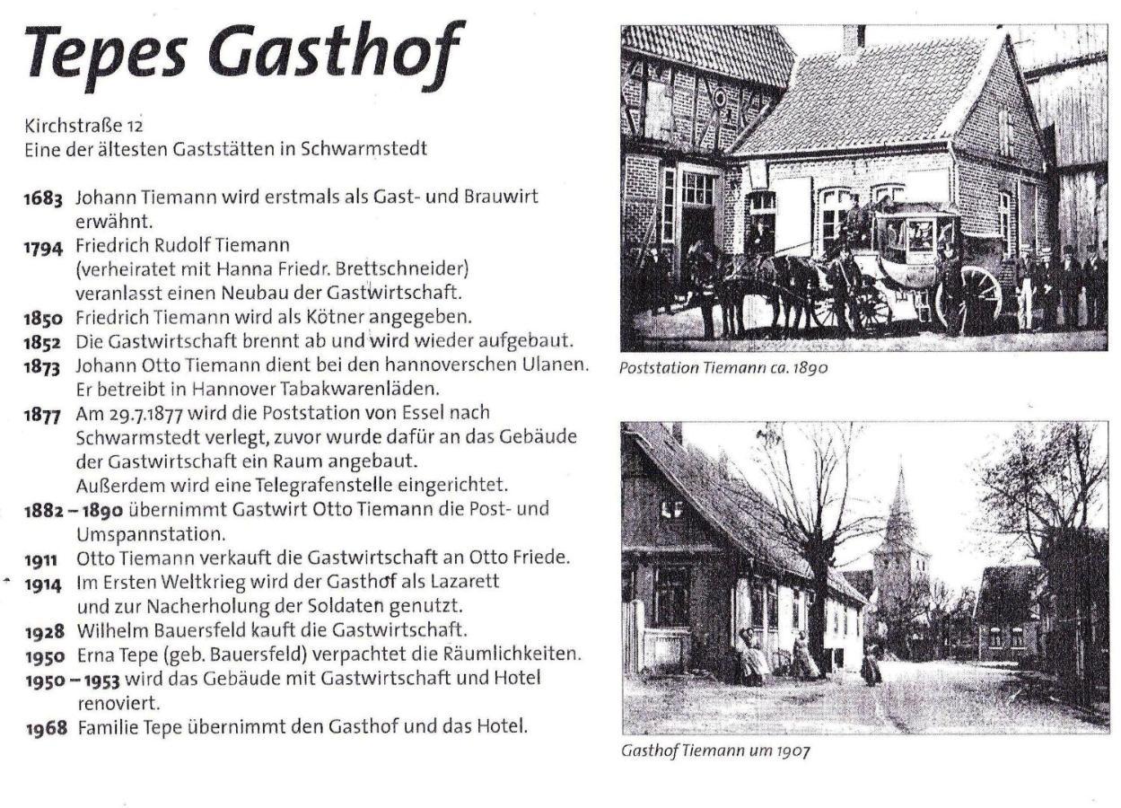 Tepe'S Gasthof Schwarmstedt Exterior foto